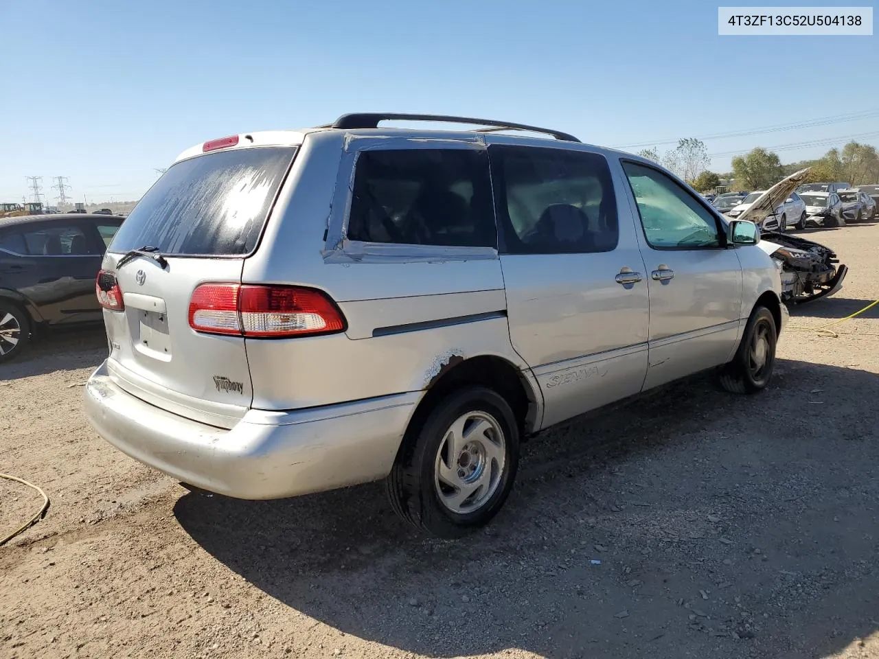 2002 Toyota Sienna Le VIN: 4T3ZF13C52U504138 Lot: 74633984