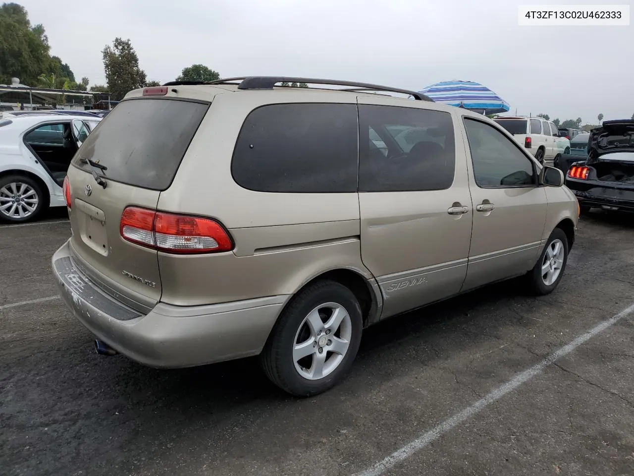 2002 Toyota Sienna Le VIN: 4T3ZF13C02U462333 Lot: 75497664