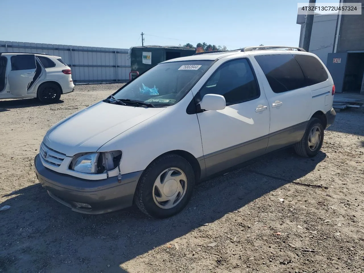 2002 Toyota Sienna Le VIN: 4T3ZF13C72U457324 Lot: 76863944