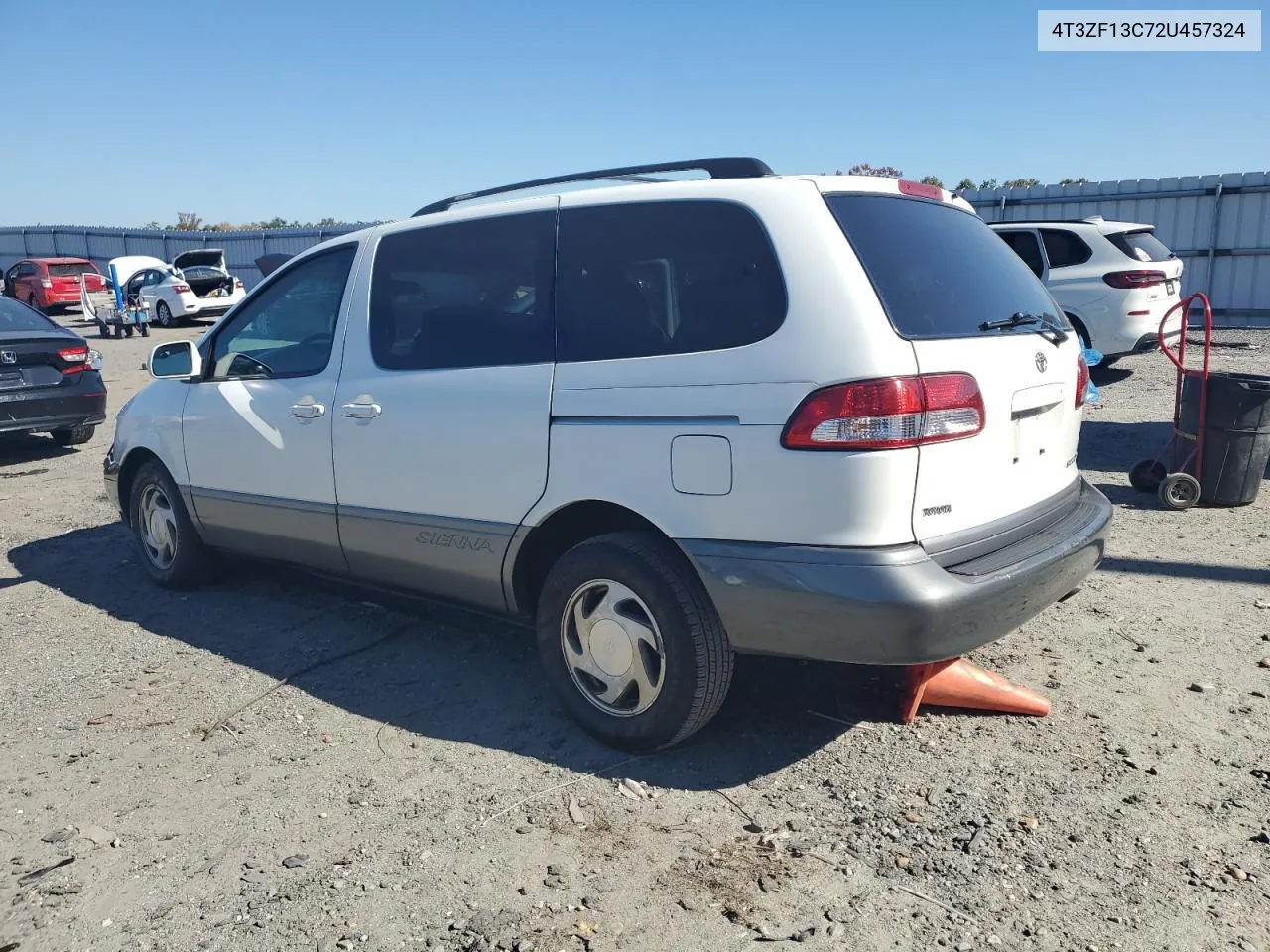 2002 Toyota Sienna Le VIN: 4T3ZF13C72U457324 Lot: 76863944