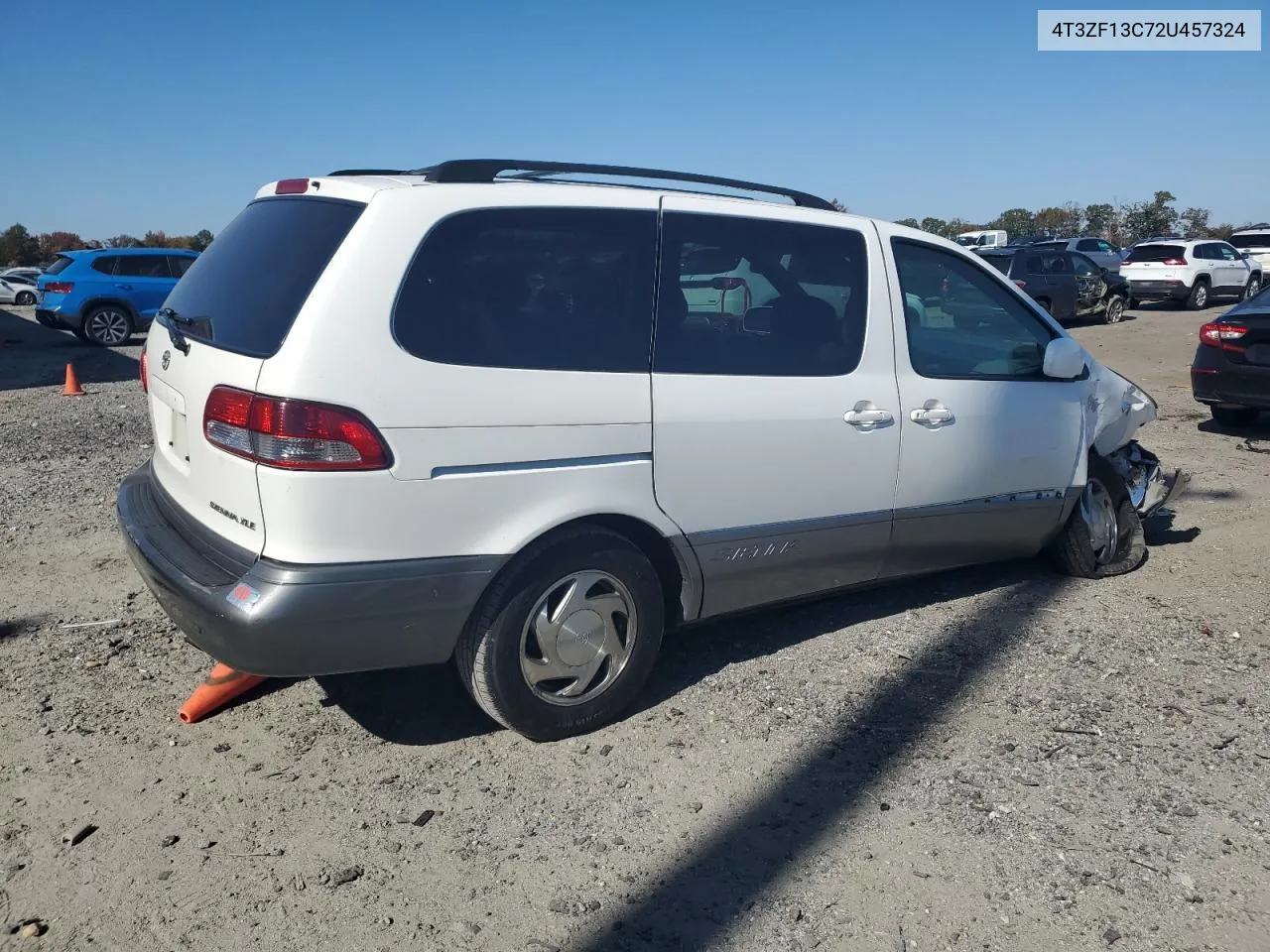 2002 Toyota Sienna Le VIN: 4T3ZF13C72U457324 Lot: 76863944