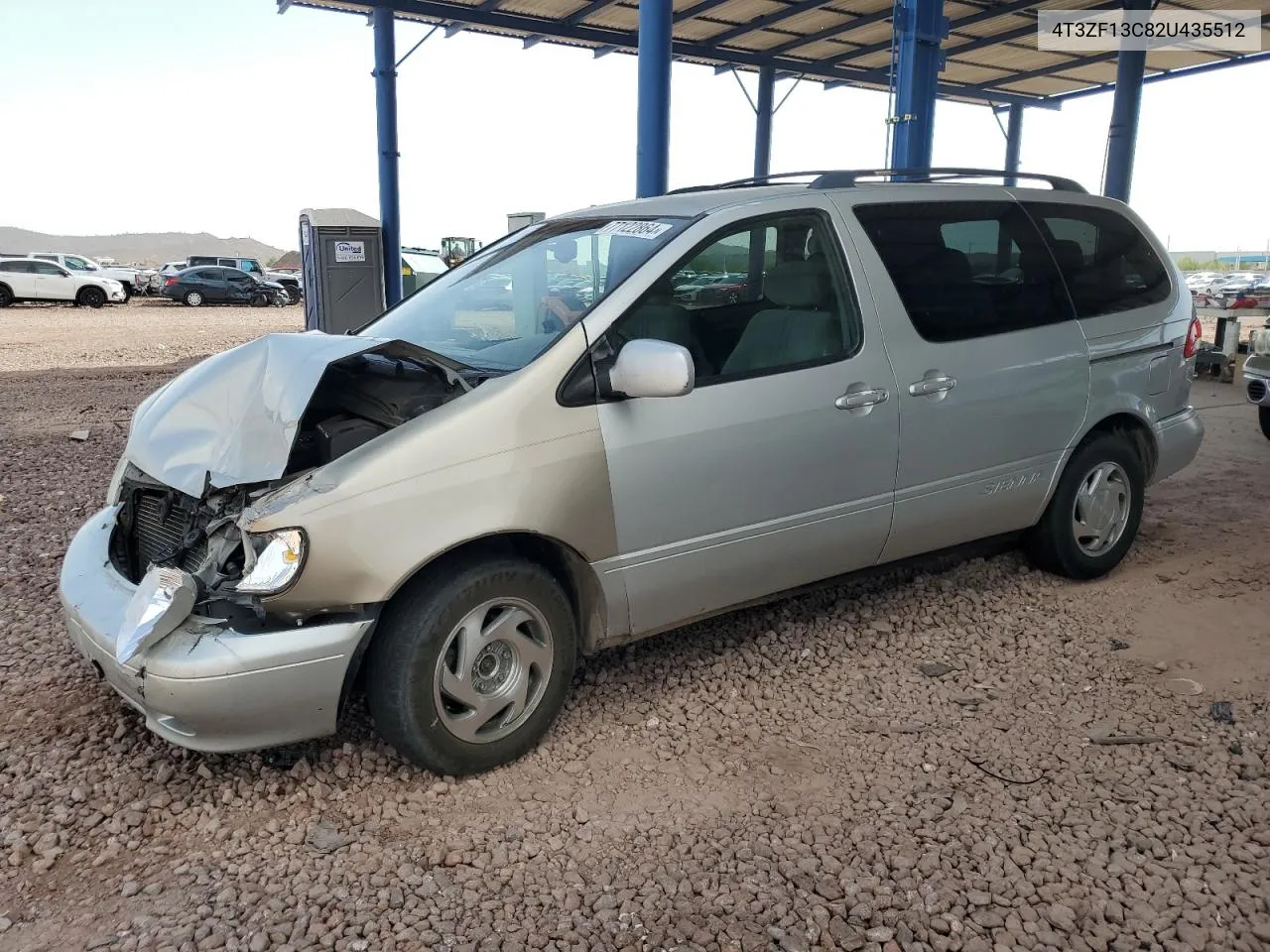 2002 Toyota Sienna Le VIN: 4T3ZF13C82U435512 Lot: 77122864