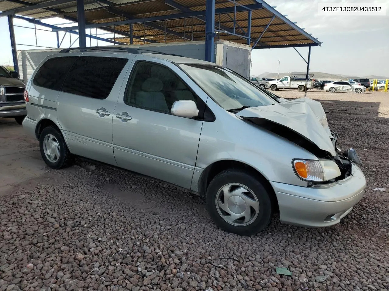 2002 Toyota Sienna Le VIN: 4T3ZF13C82U435512 Lot: 77122864