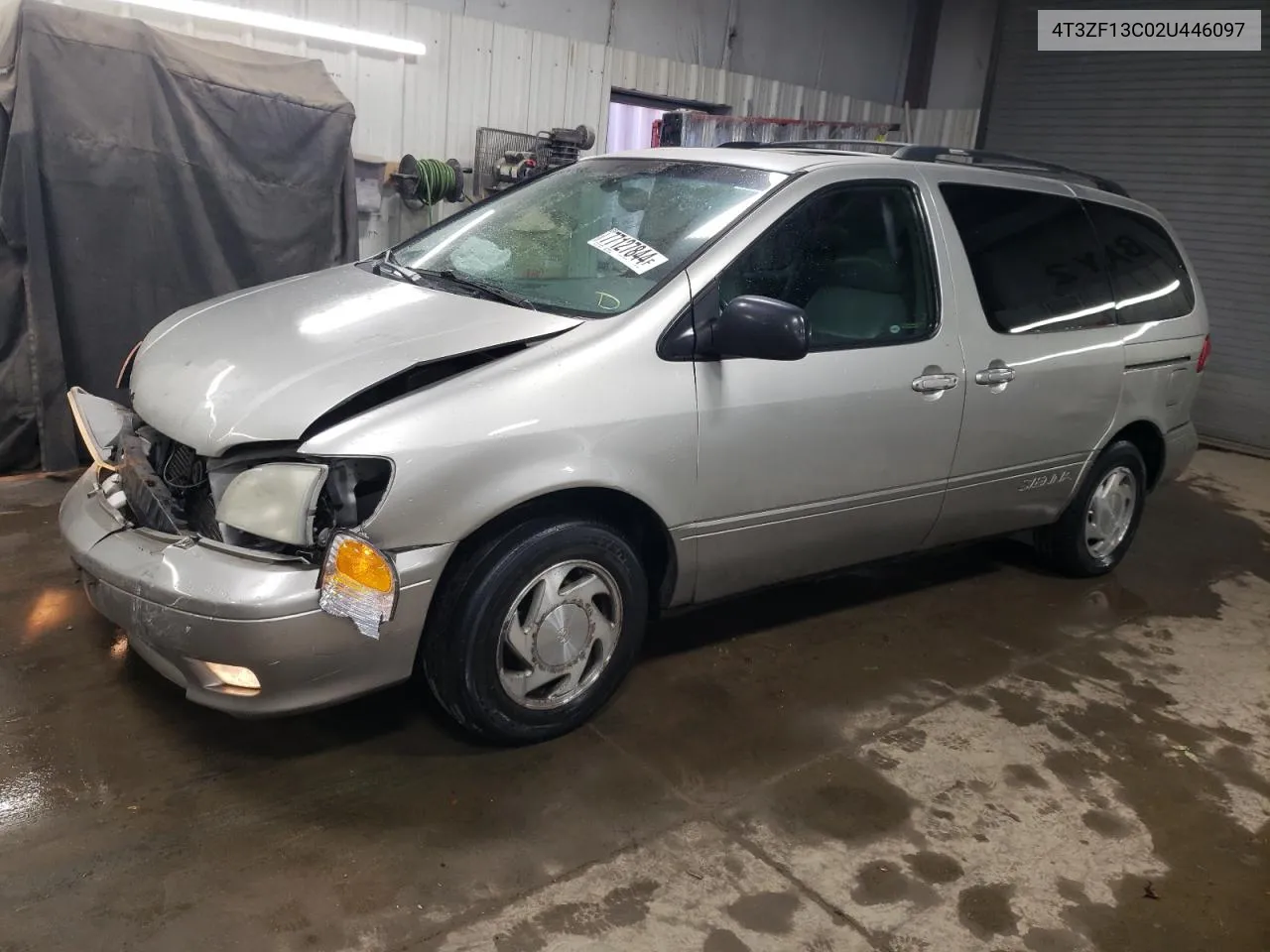 2002 Toyota Sienna Le VIN: 4T3ZF13C02U446097 Lot: 77127844