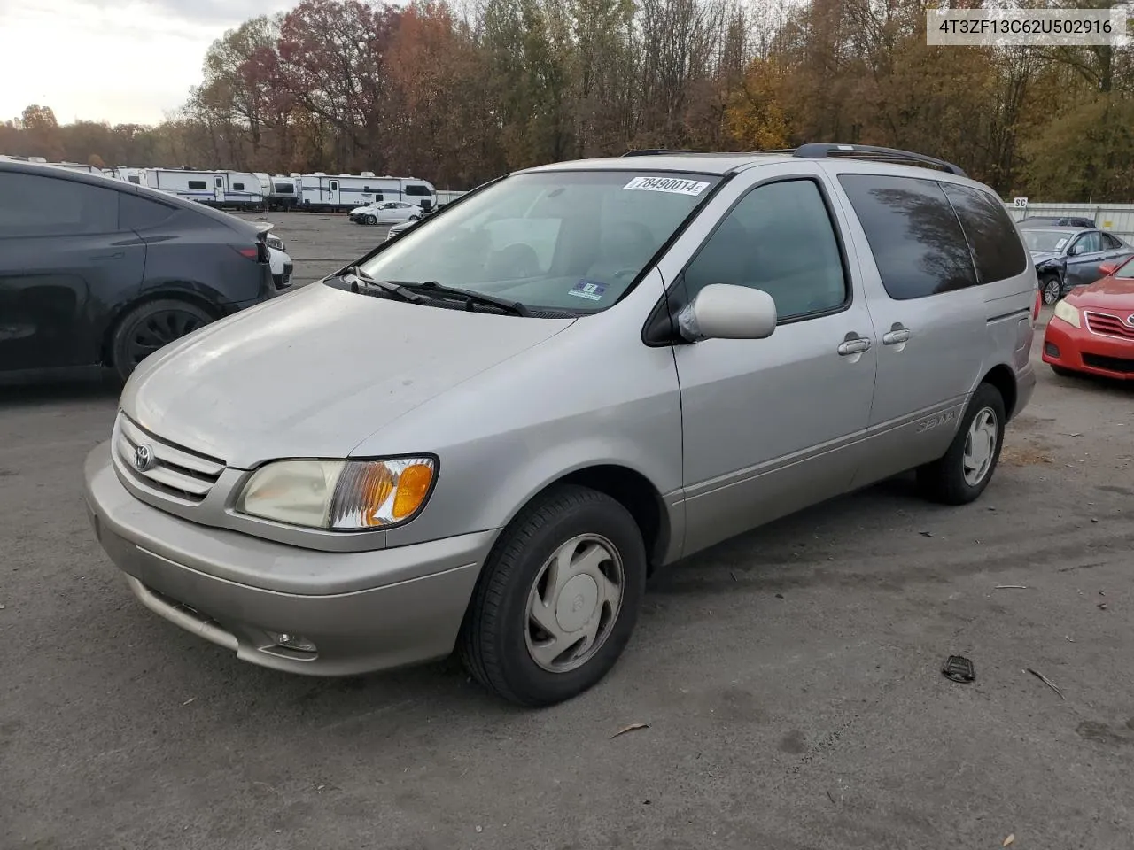 2002 Toyota Sienna Le VIN: 4T3ZF13C62U502916 Lot: 78490014