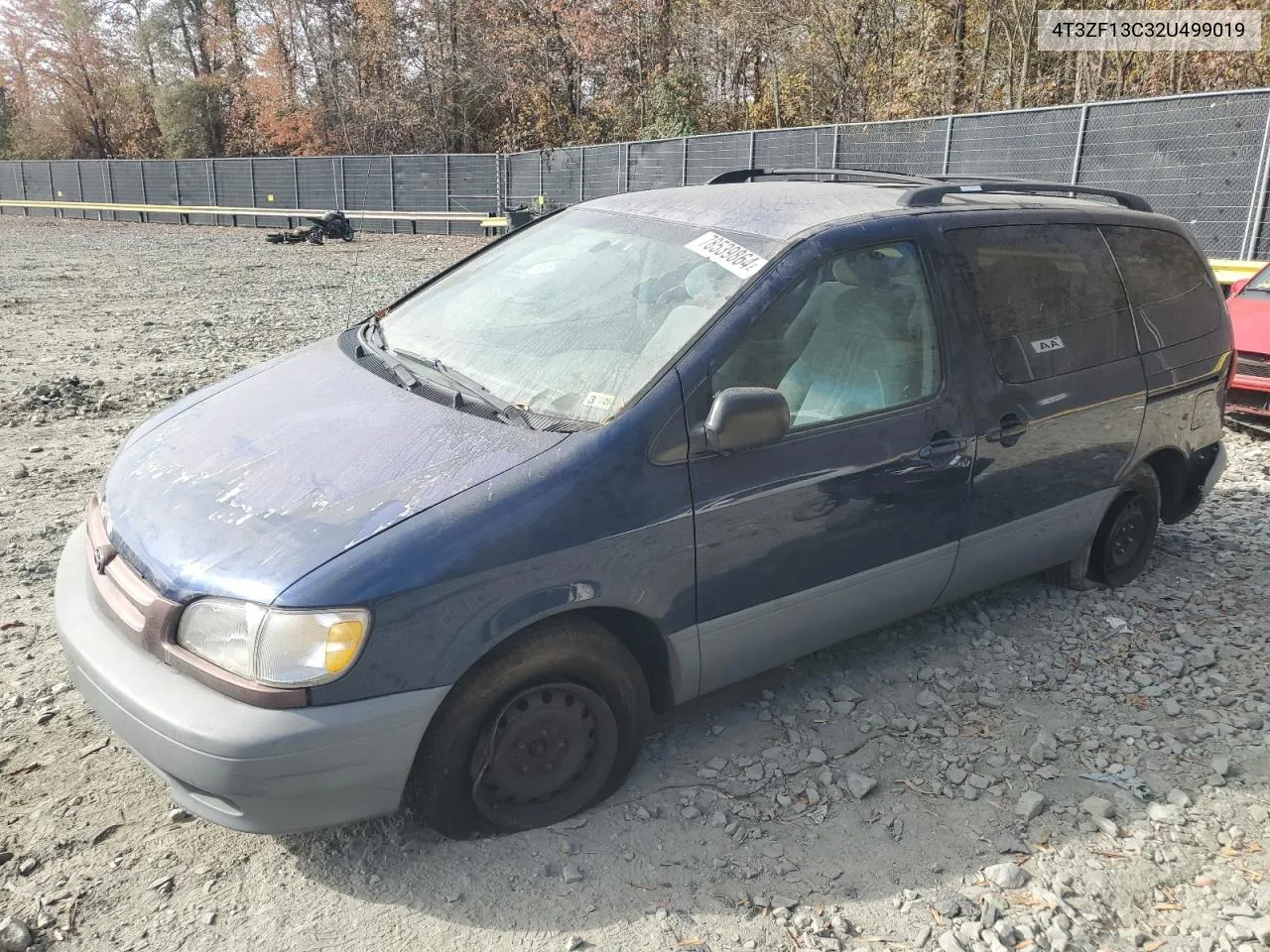 2002 Toyota Sienna Le VIN: 4T3ZF13C32U499019 Lot: 78539864