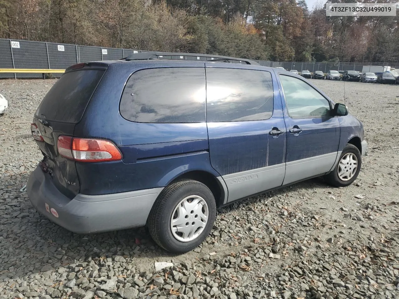 2002 Toyota Sienna Le VIN: 4T3ZF13C32U499019 Lot: 78539864