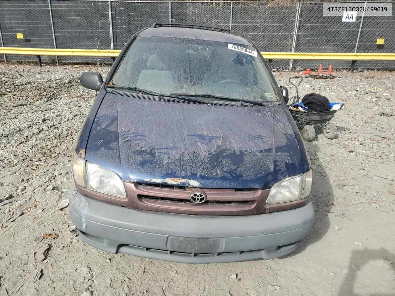 2002 Toyota Sienna Le VIN: 4T3ZF13C32U499019 Lot: 78539864