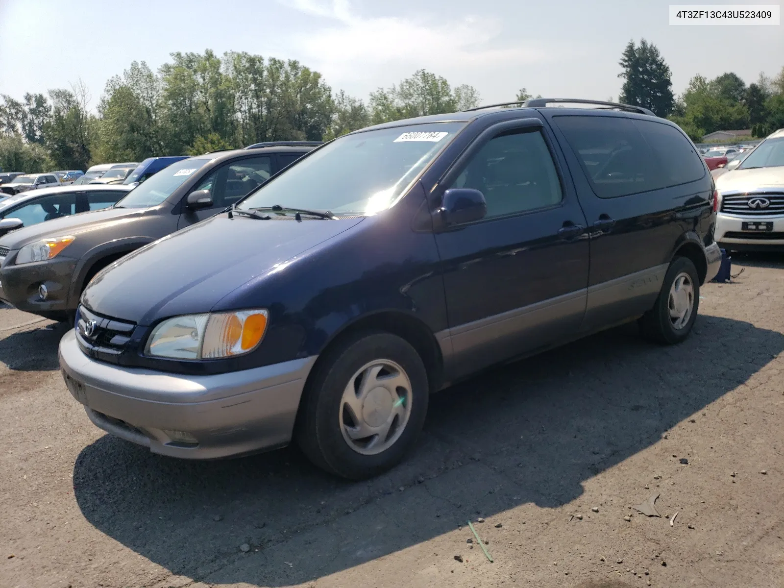 2003 Toyota Sienna Le VIN: 4T3ZF13C43U523409 Lot: 66007784