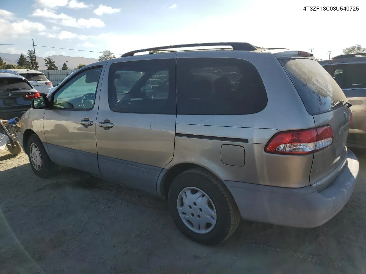 2003 Toyota Sienna Le VIN: 4T3ZF13C03U540725 Lot: 78494384