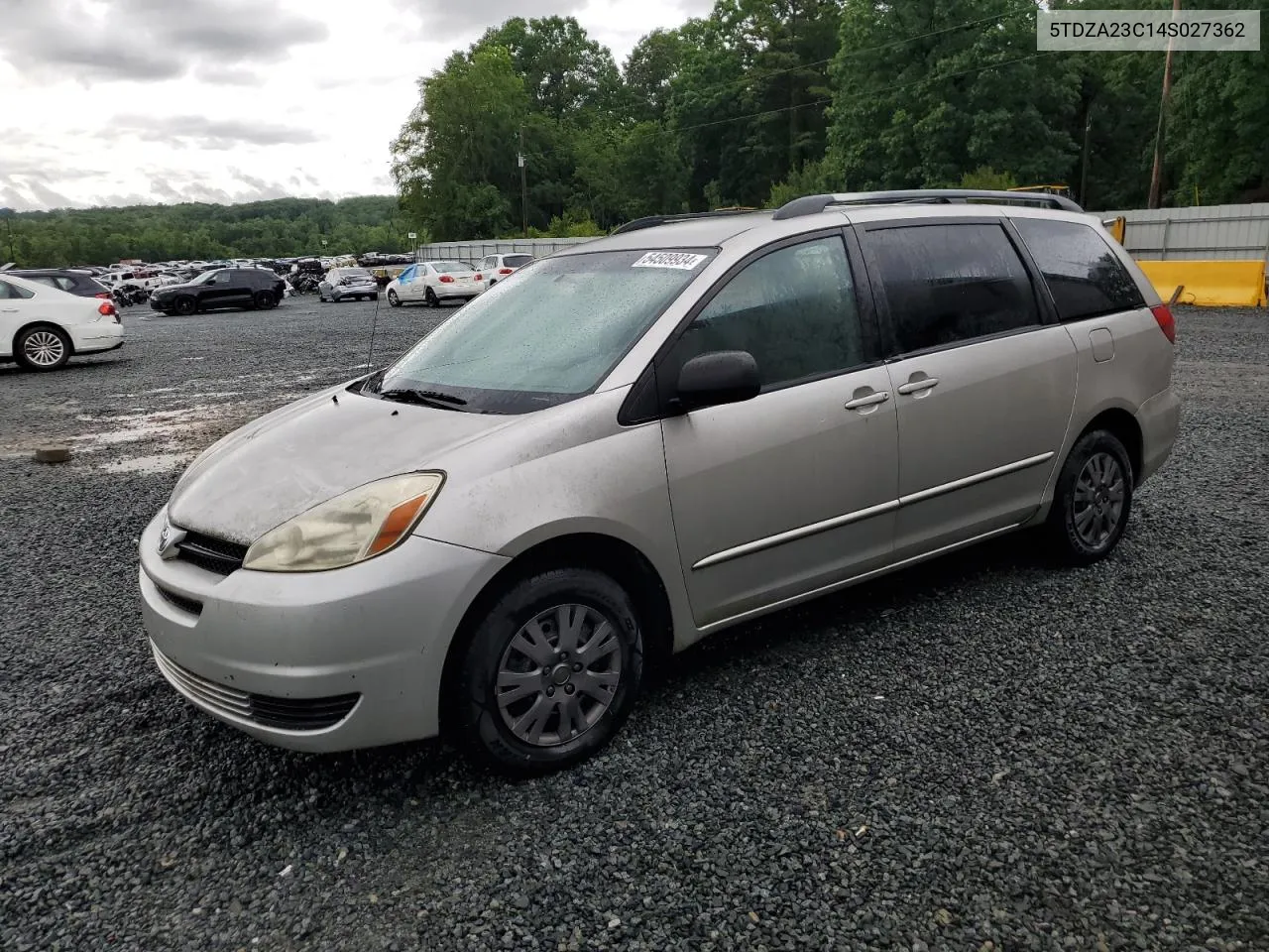 5TDZA23C14S027362 2004 Toyota Sienna Ce