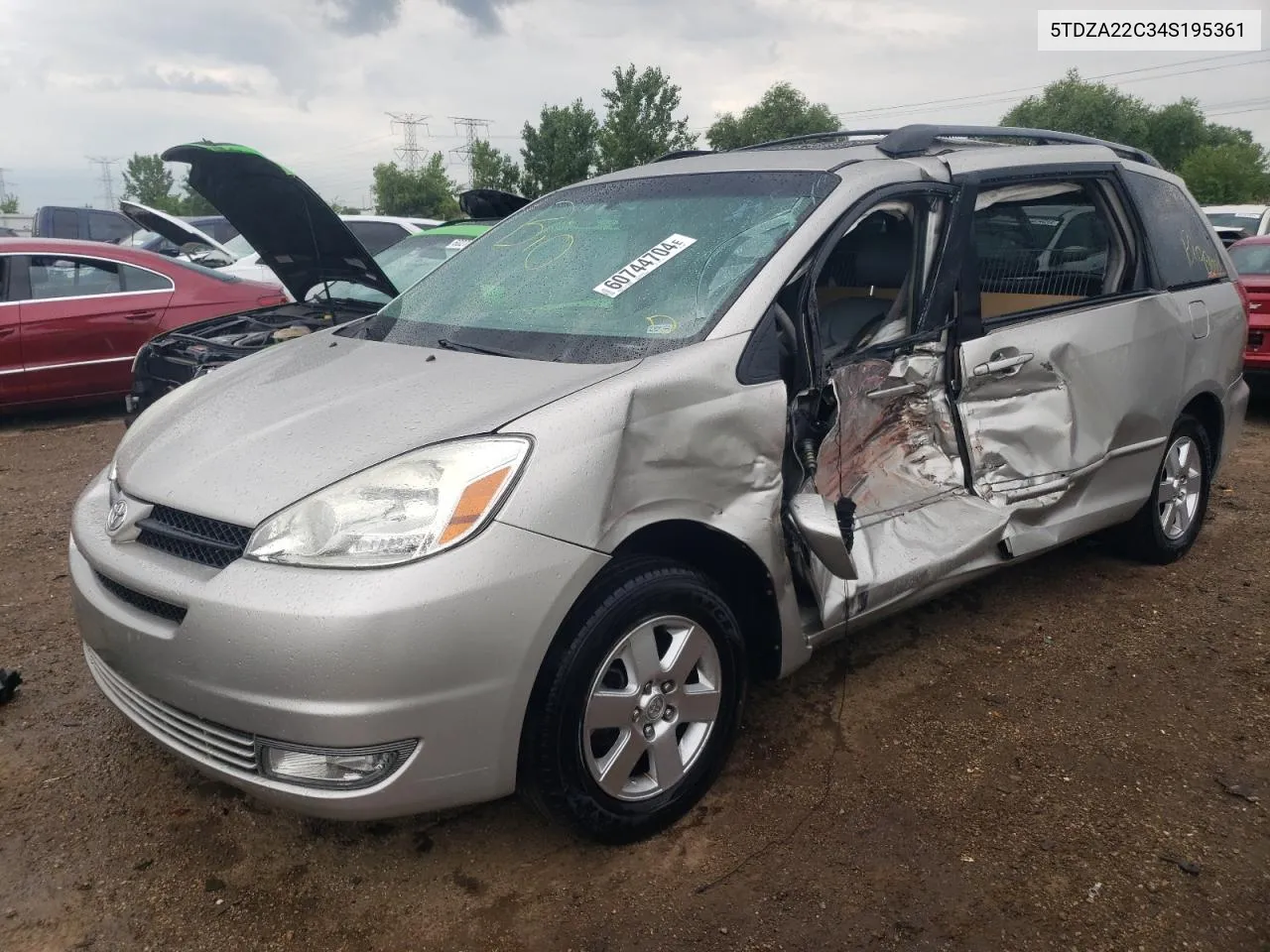 2004 Toyota Sienna Xle VIN: 5TDZA22C34S195361 Lot: 60744704