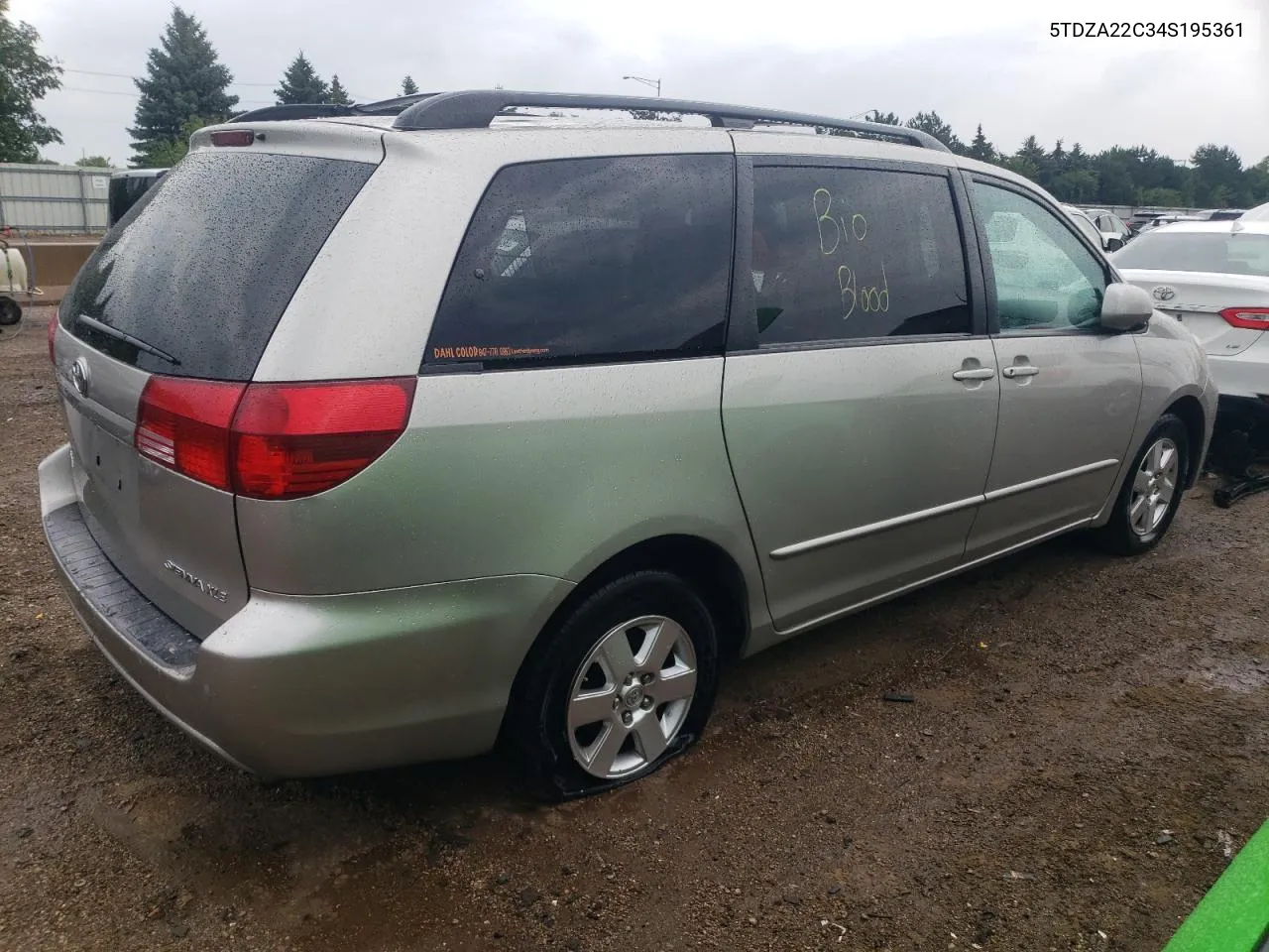 2004 Toyota Sienna Xle VIN: 5TDZA22C34S195361 Lot: 60744704