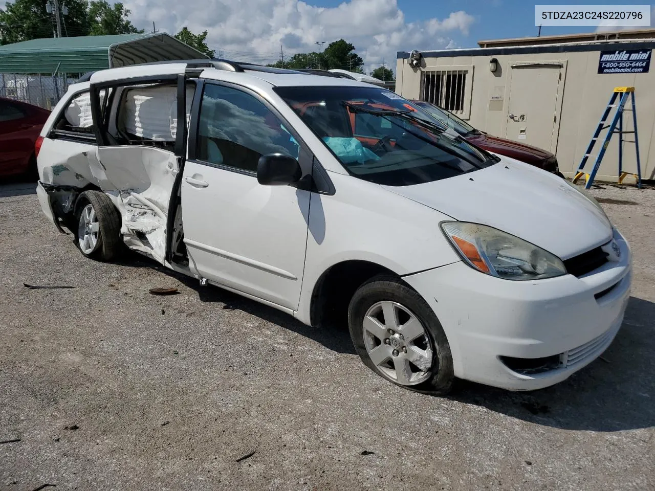 2004 Toyota Sienna Ce VIN: 5TDZA23C24S220796 Lot: 63242294