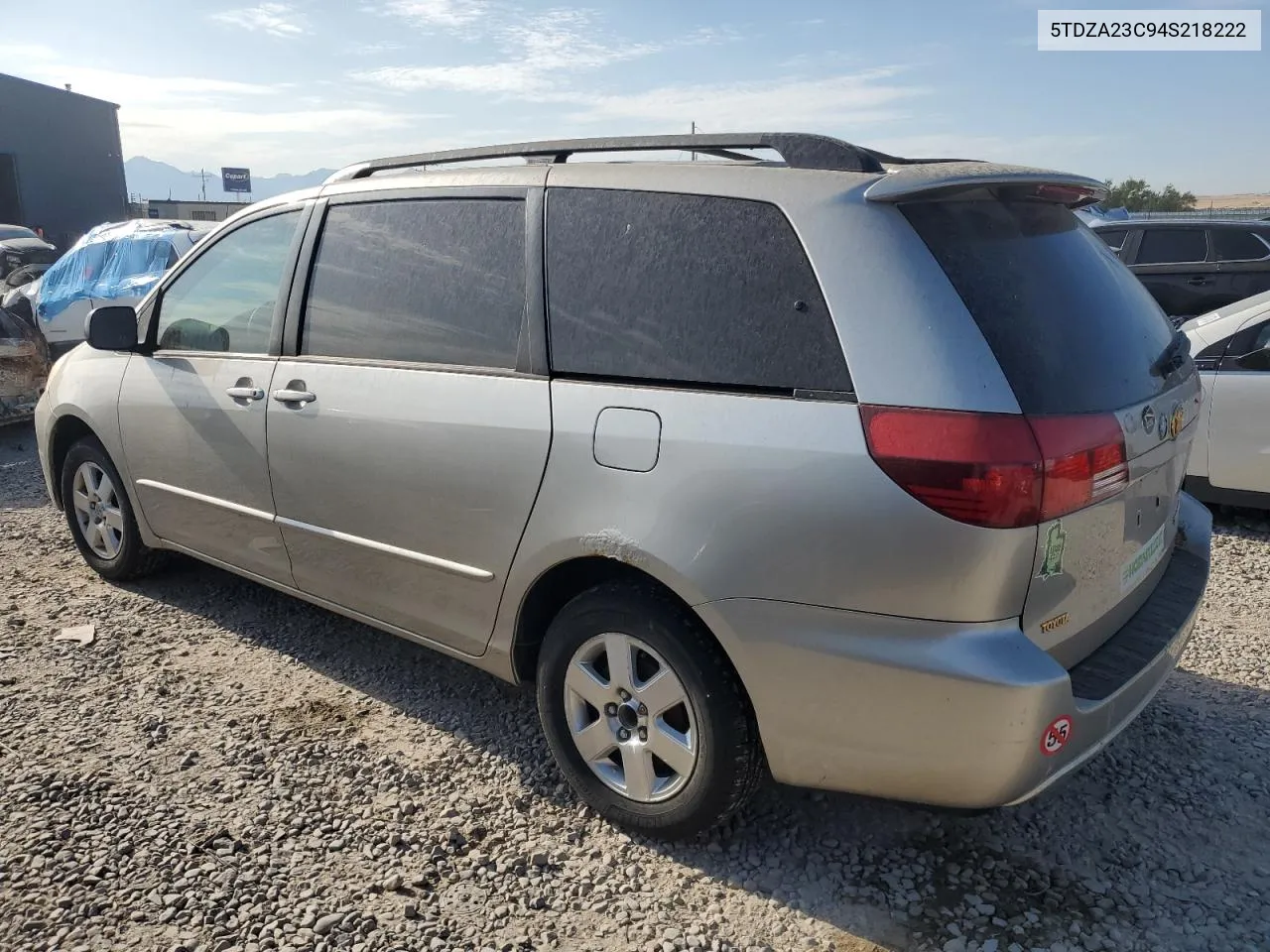 2004 Toyota Sienna Ce VIN: 5TDZA23C94S218222 Lot: 63842974