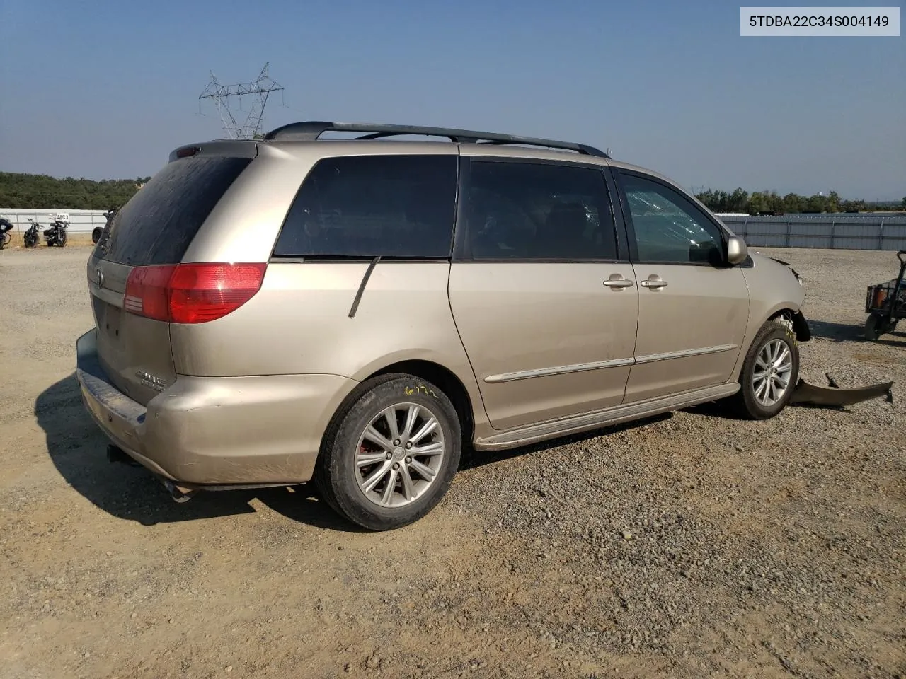 2004 Toyota Sienna Xle VIN: 5TDBA22C34S004149 Lot: 64688364