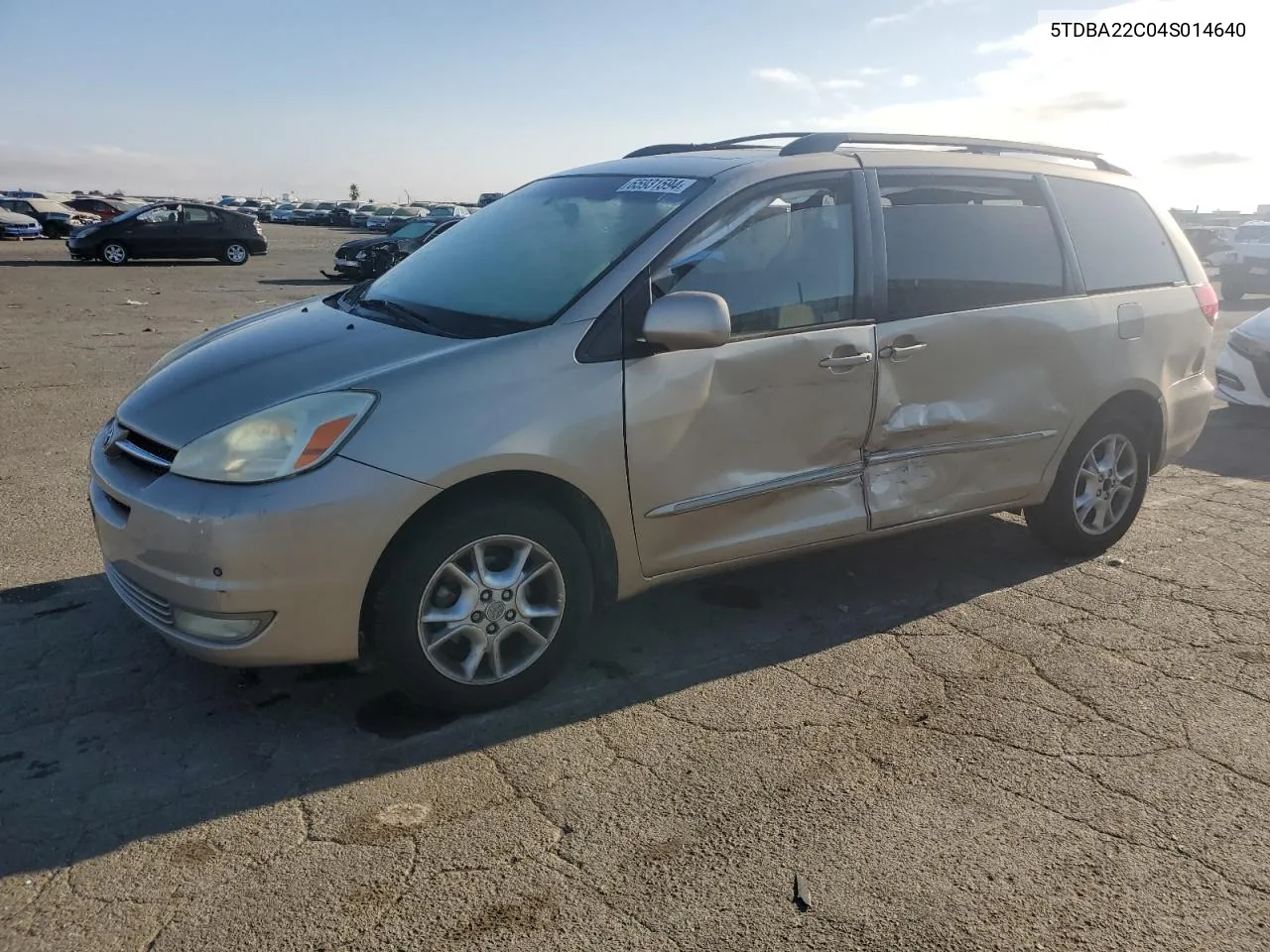 2004 Toyota Sienna Xle VIN: 5TDBA22C04S014640 Lot: 65931594