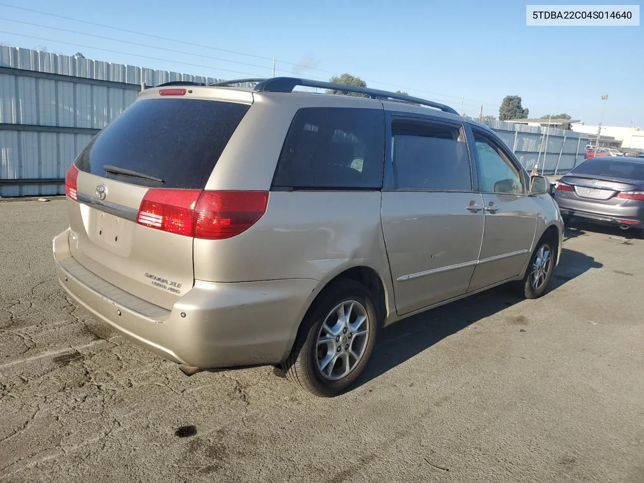 2004 Toyota Sienna Xle VIN: 5TDBA22C04S014640 Lot: 65931594