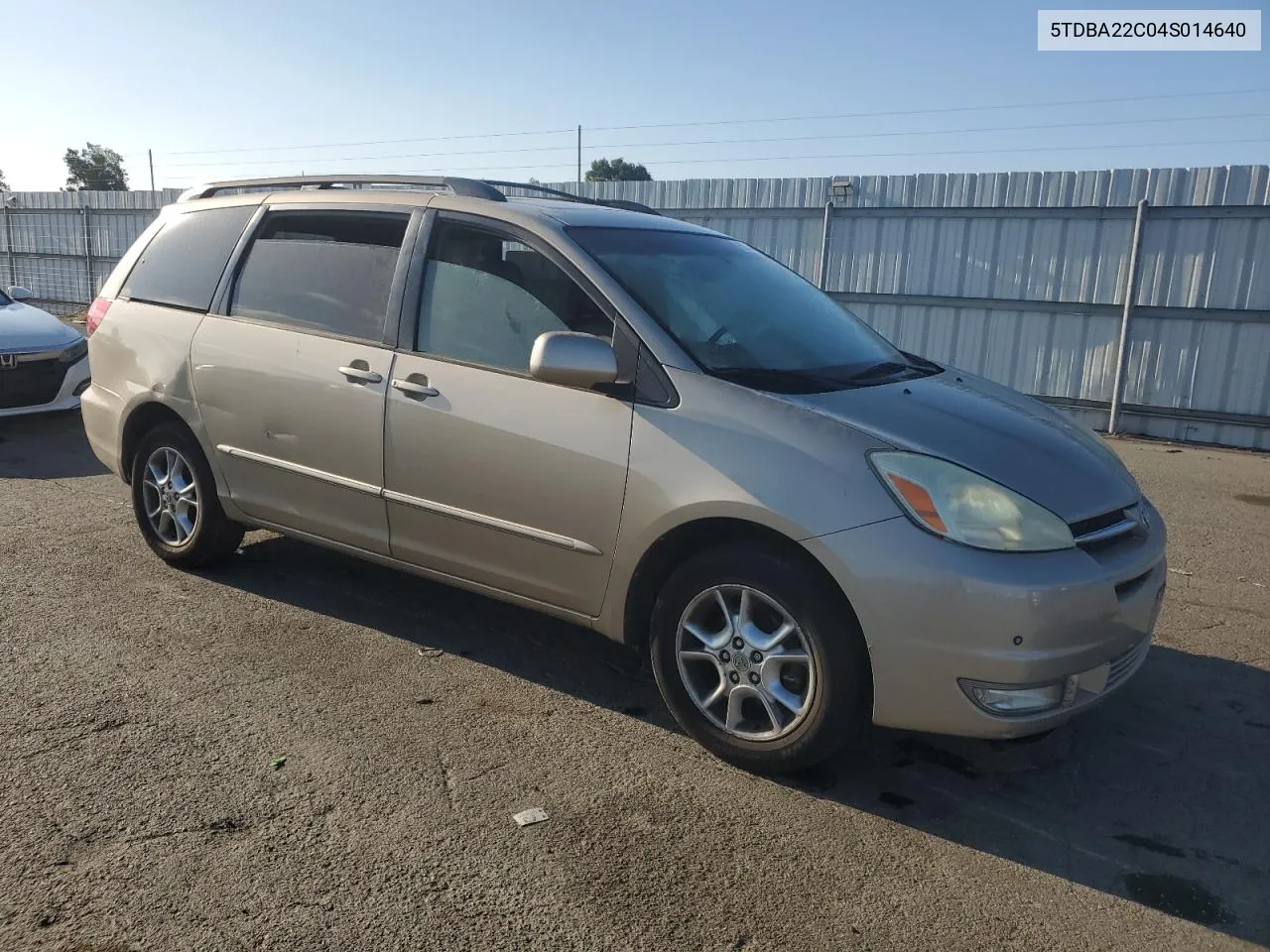 2004 Toyota Sienna Xle VIN: 5TDBA22C04S014640 Lot: 65931594