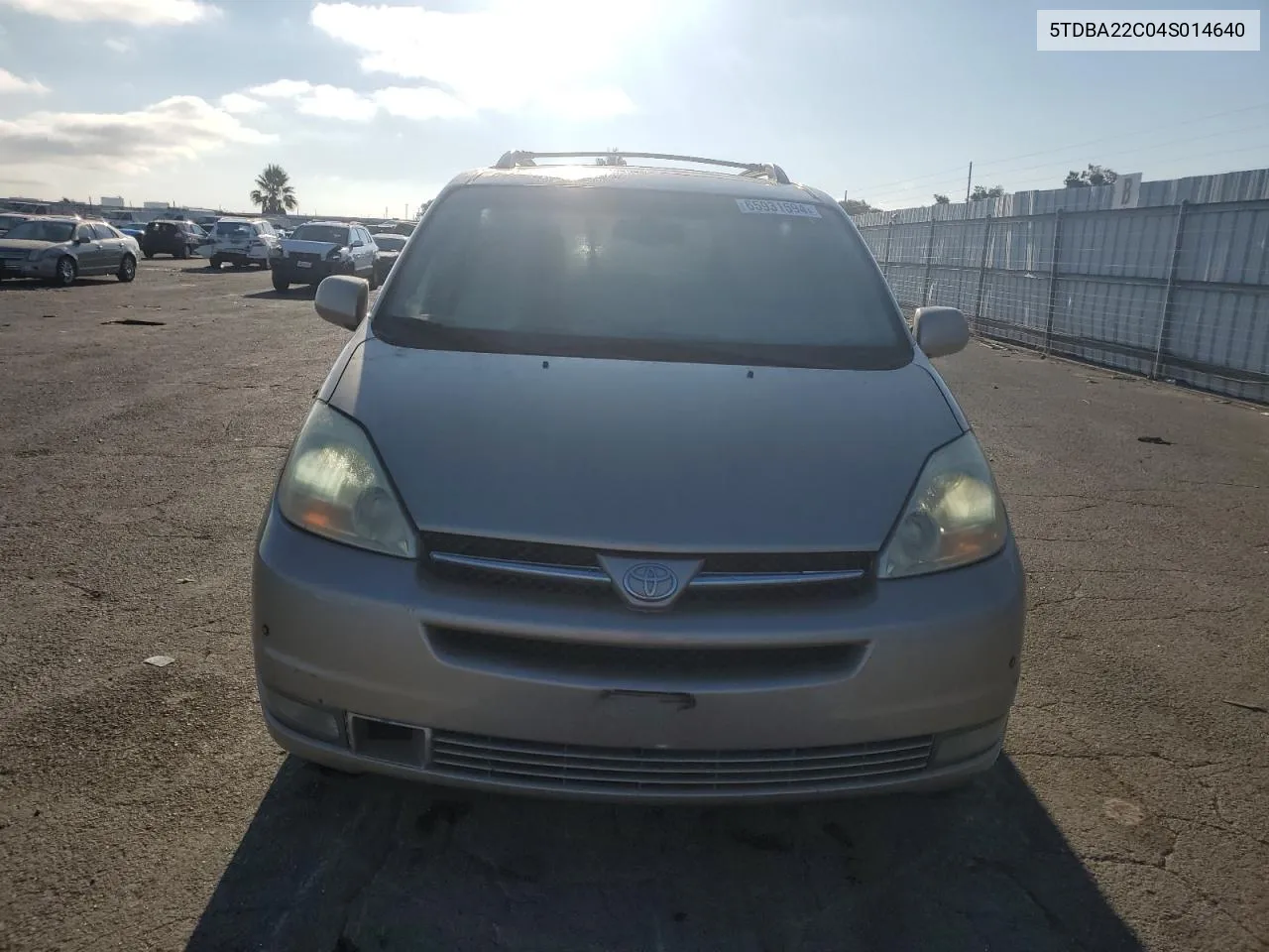 2004 Toyota Sienna Xle VIN: 5TDBA22C04S014640 Lot: 65931594