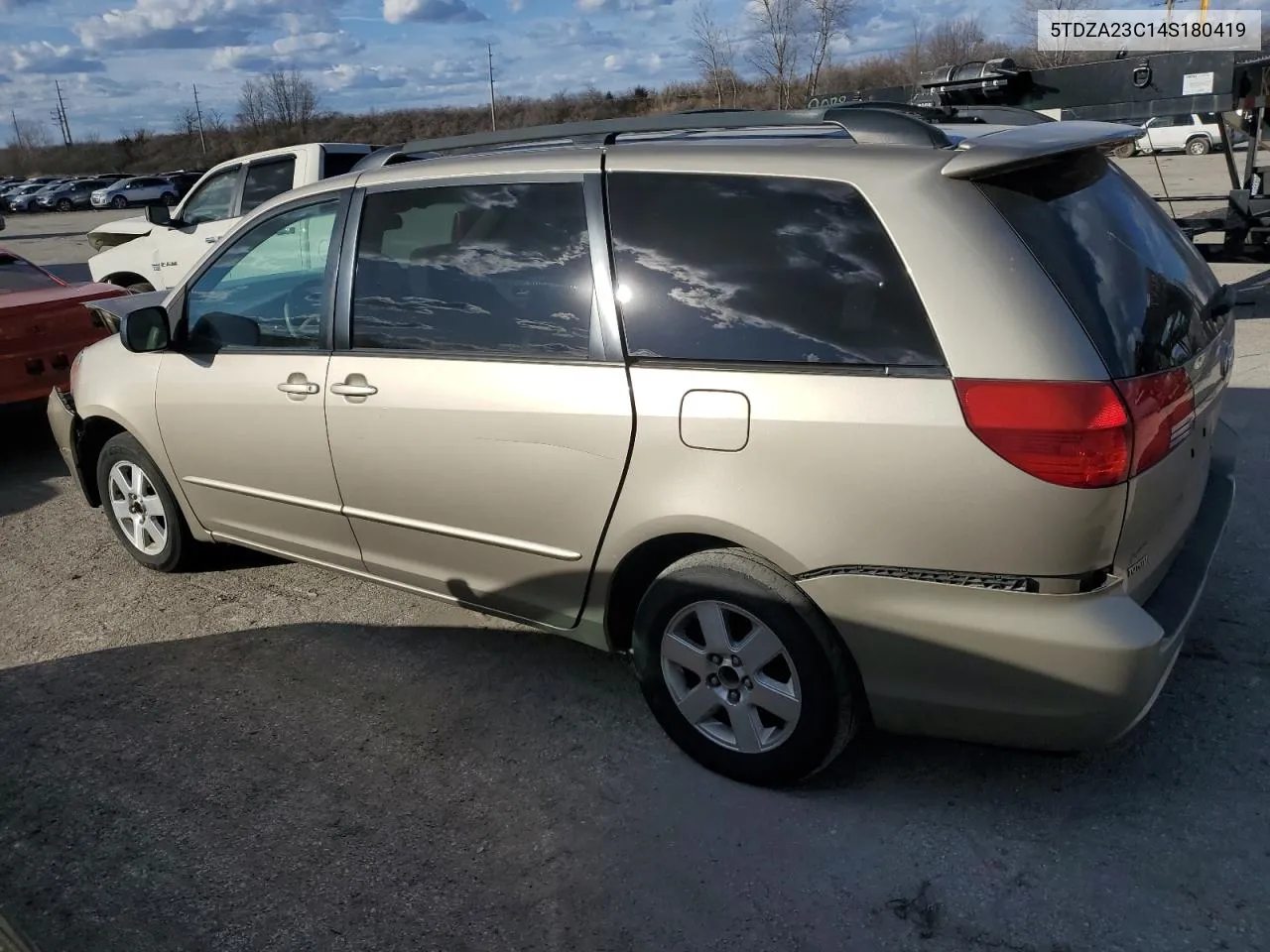 2004 Toyota Sienna Ce VIN: 5TDZA23C14S180419 Lot: 66845914