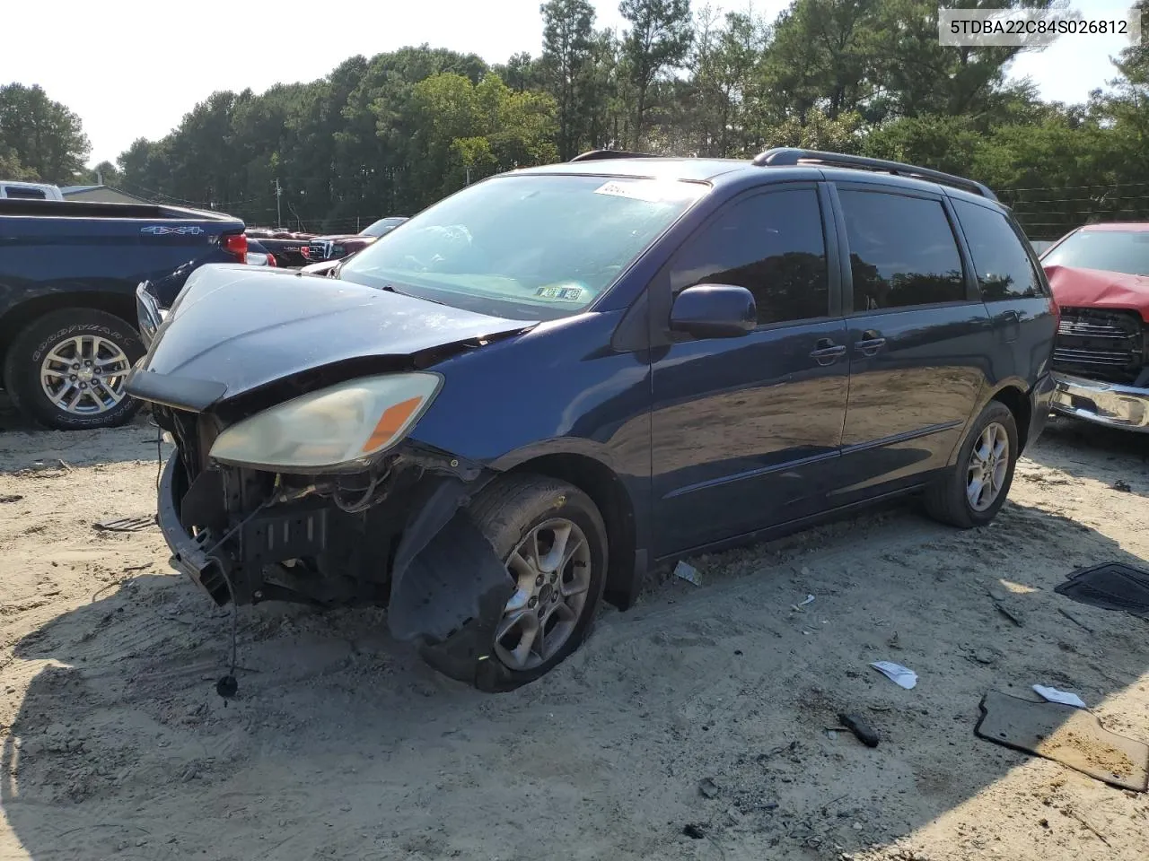 5TDBA22C84S026812 2004 Toyota Sienna Xle