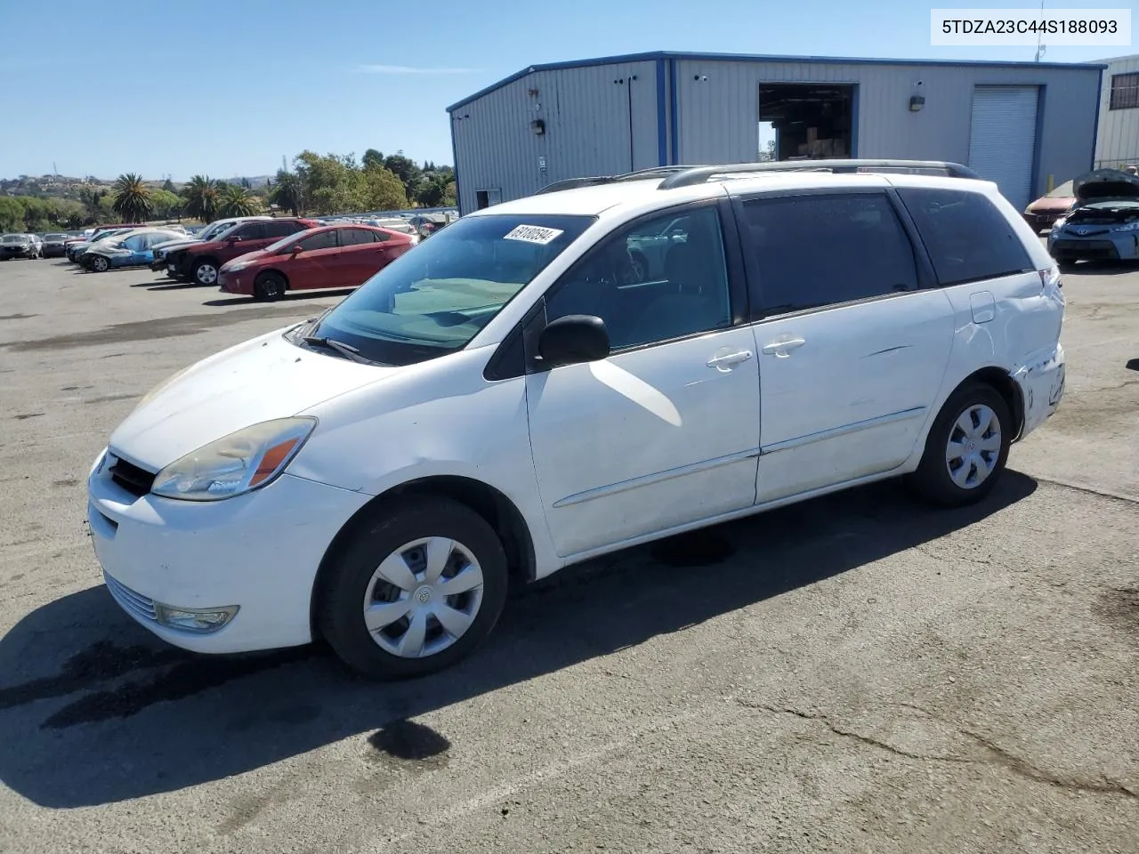 2004 Toyota Sienna Ce VIN: 5TDZA23C44S188093 Lot: 69180594