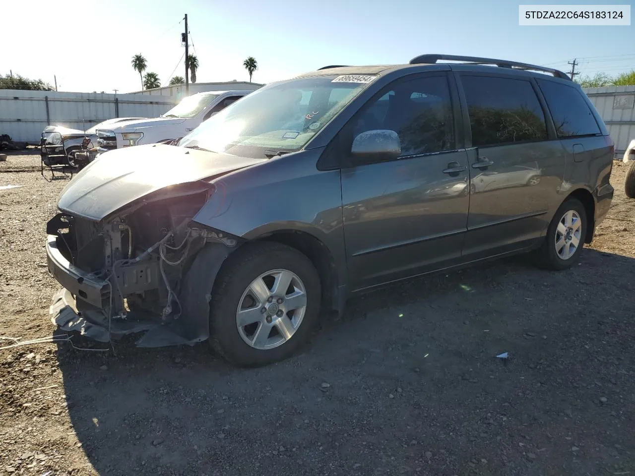 2004 Toyota Sienna Xle VIN: 5TDZA22C64S183124 Lot: 69659454