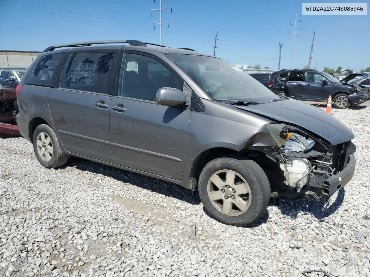 2004 Toyota Sienna Xle VIN: 5TDZA22C74S085946 Lot: 69785944