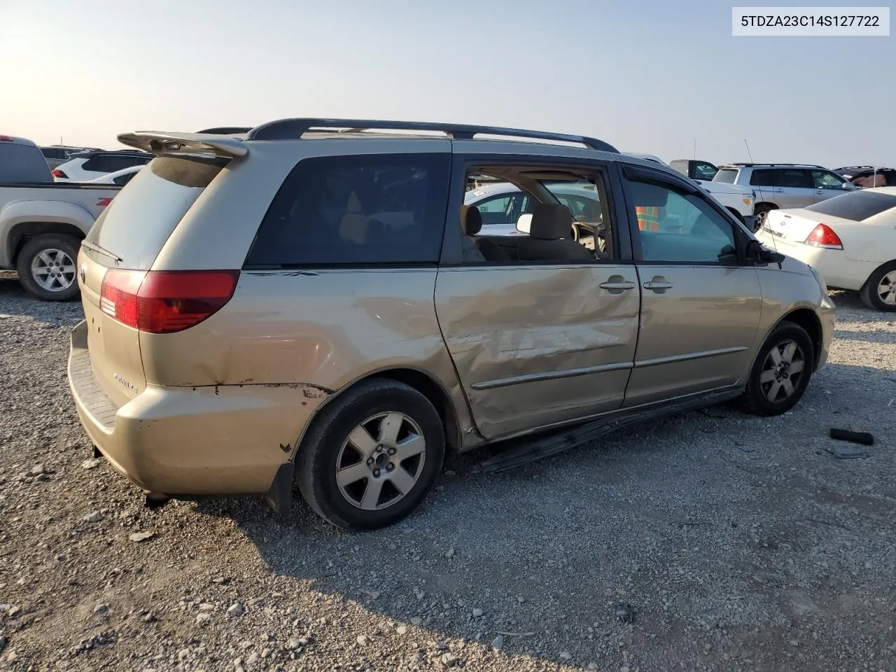 2004 Toyota Sienna Ce VIN: 5TDZA23C14S127722 Lot: 70272734