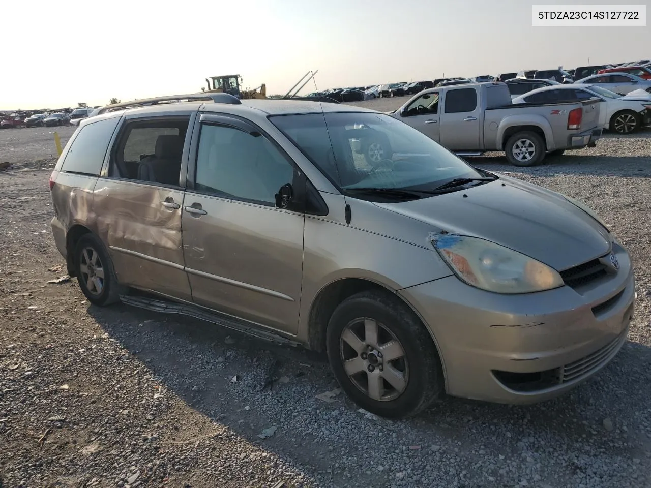 2004 Toyota Sienna Ce VIN: 5TDZA23C14S127722 Lot: 70272734