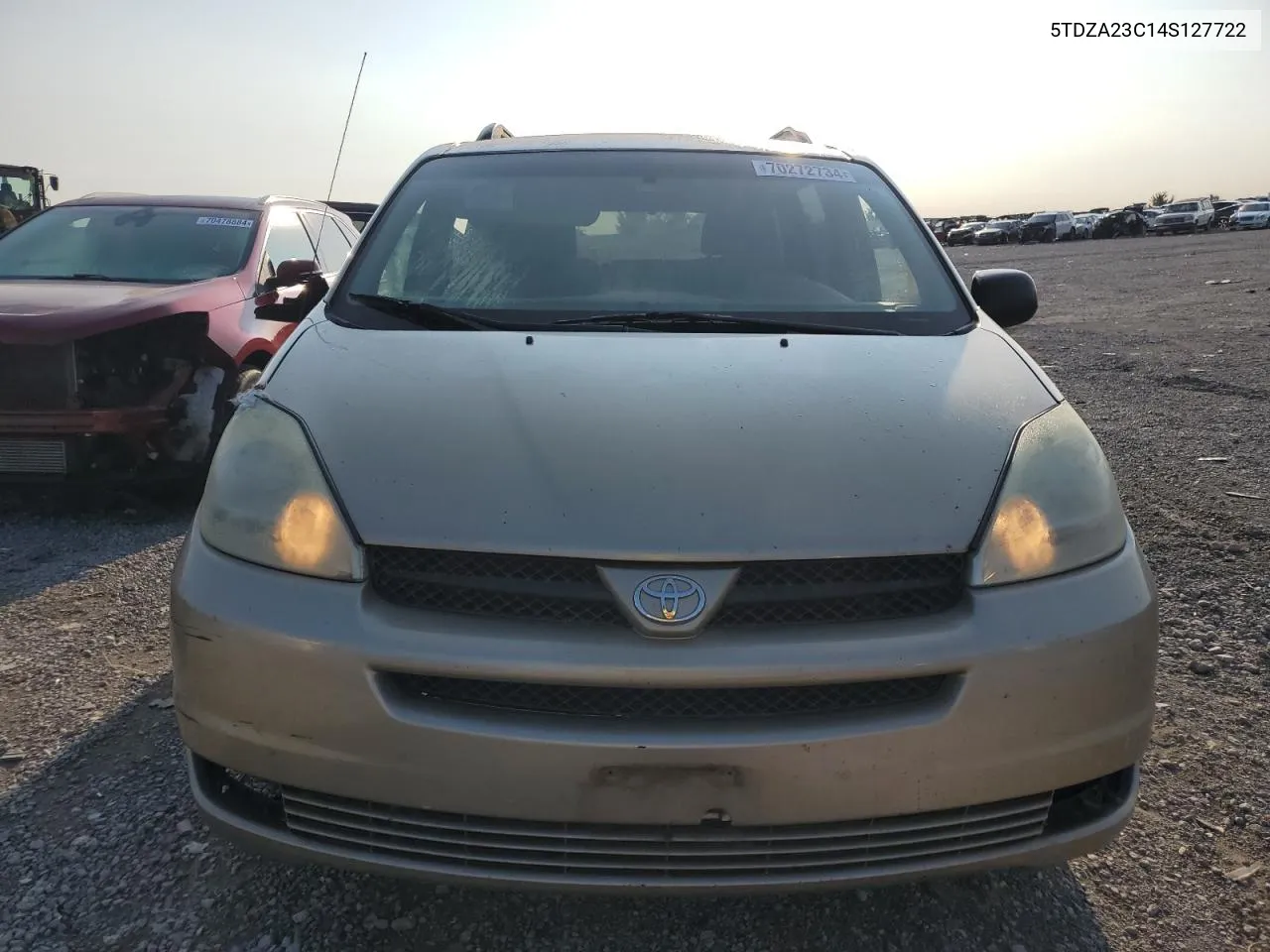 2004 Toyota Sienna Ce VIN: 5TDZA23C14S127722 Lot: 70272734