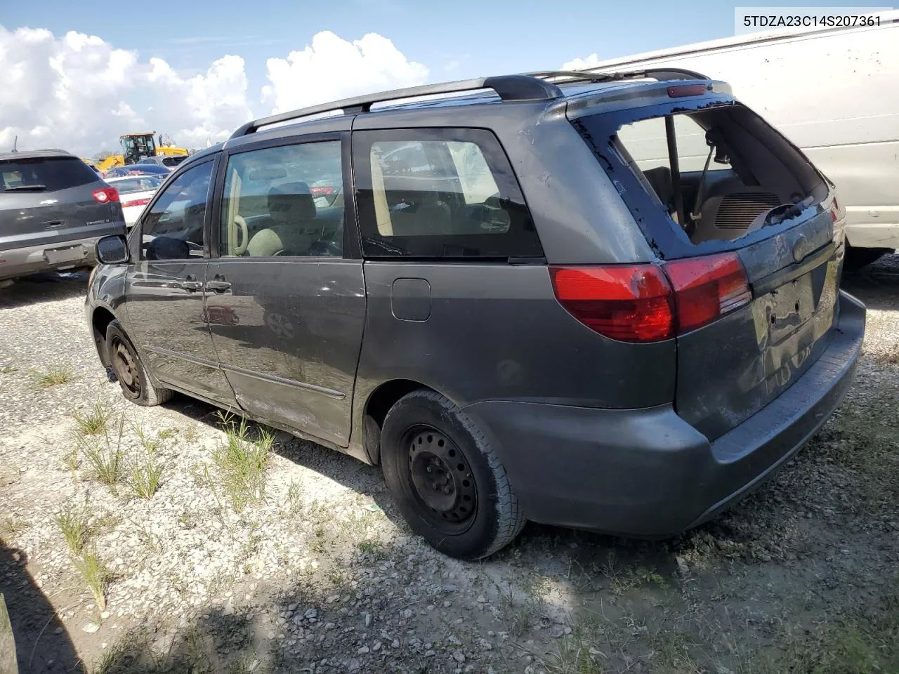 2004 Toyota Sienna Ce VIN: 5TDZA23C14S207361 Lot: 71076214