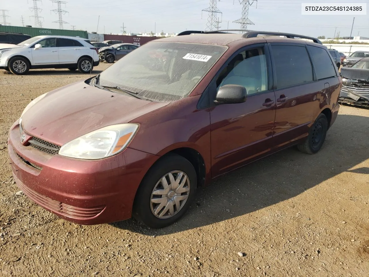 2004 Toyota Sienna Ce VIN: 5TDZA23C54S124385 Lot: 71541014