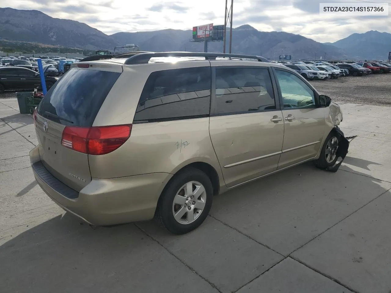 2004 Toyota Sienna Ce VIN: 5TDZA23C14S157366 Lot: 71742164