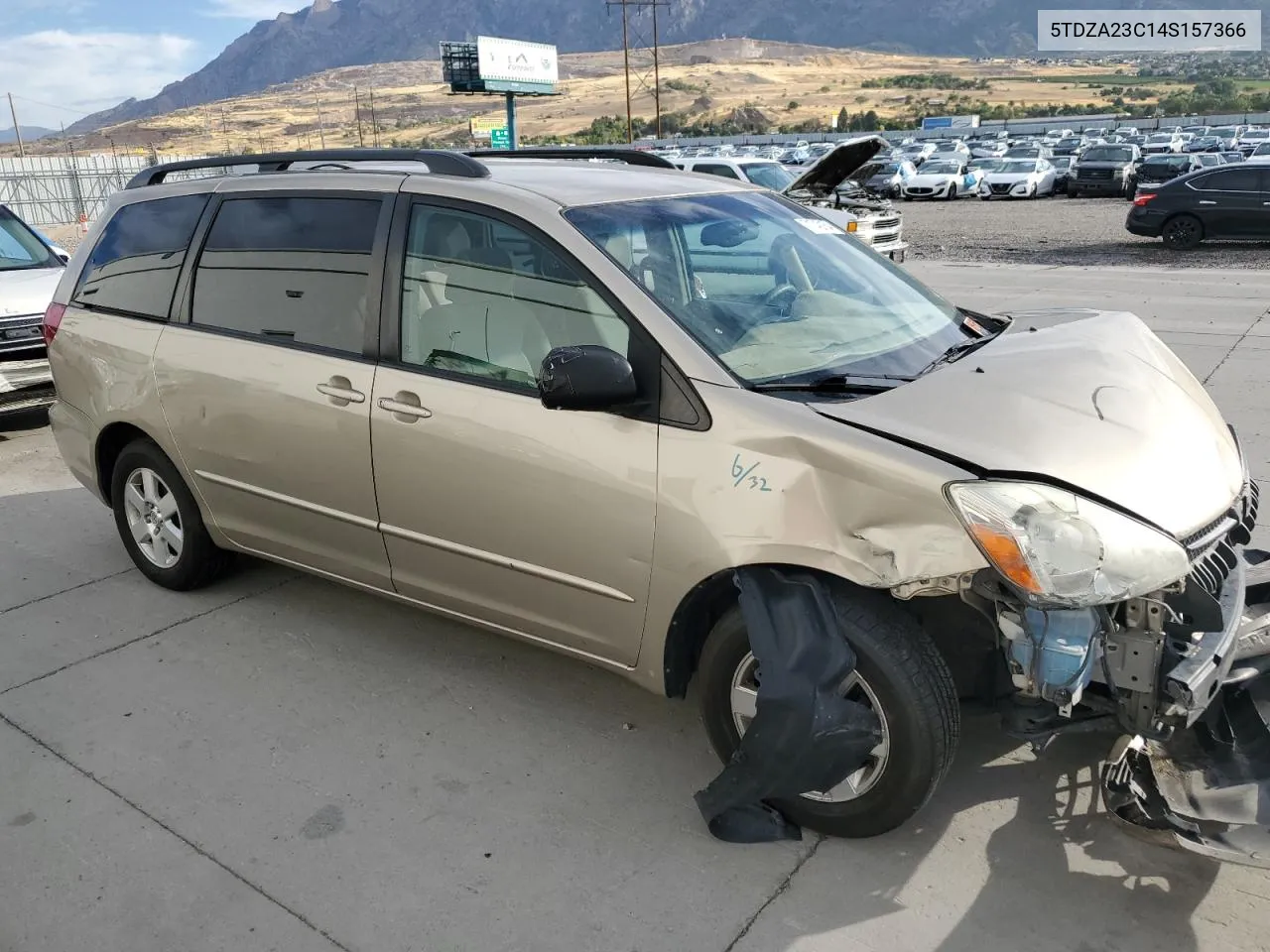 2004 Toyota Sienna Ce VIN: 5TDZA23C14S157366 Lot: 71742164