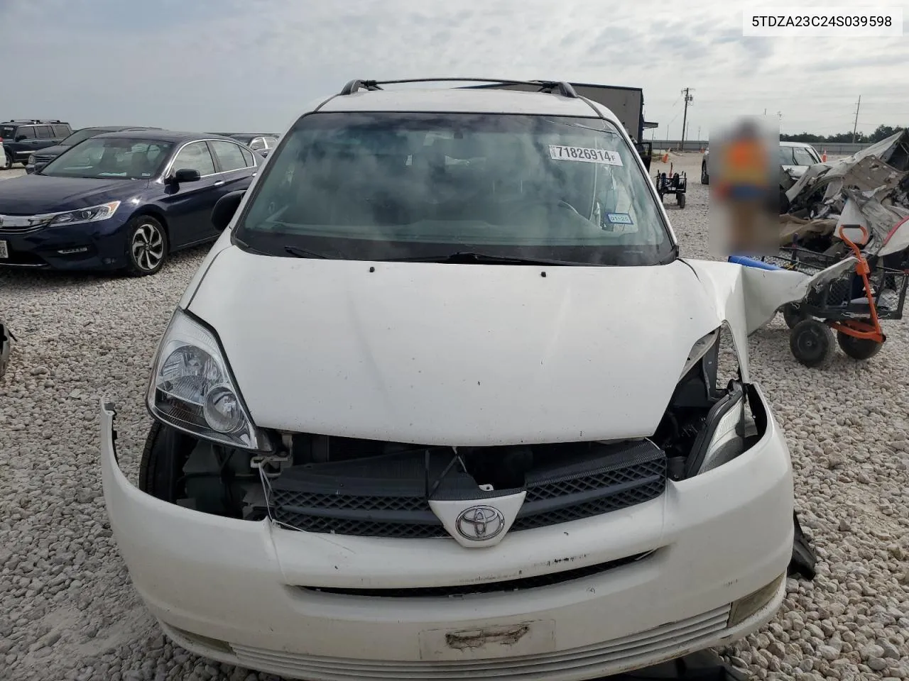 2004 Toyota Sienna Ce VIN: 5TDZA23C24S039598 Lot: 71826914