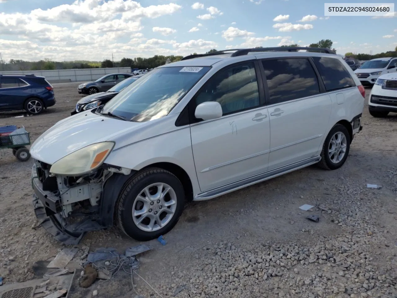 2004 Toyota Sienna Xle VIN: 5TDZA22C94S024680 Lot: 72705024