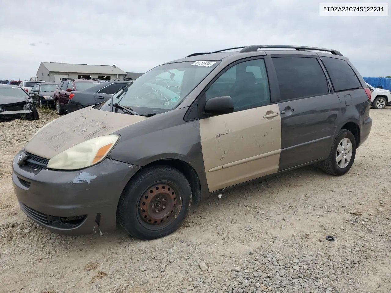 2004 Toyota Sienna Ce VIN: 5TDZA23C74S122234 Lot: 72714524