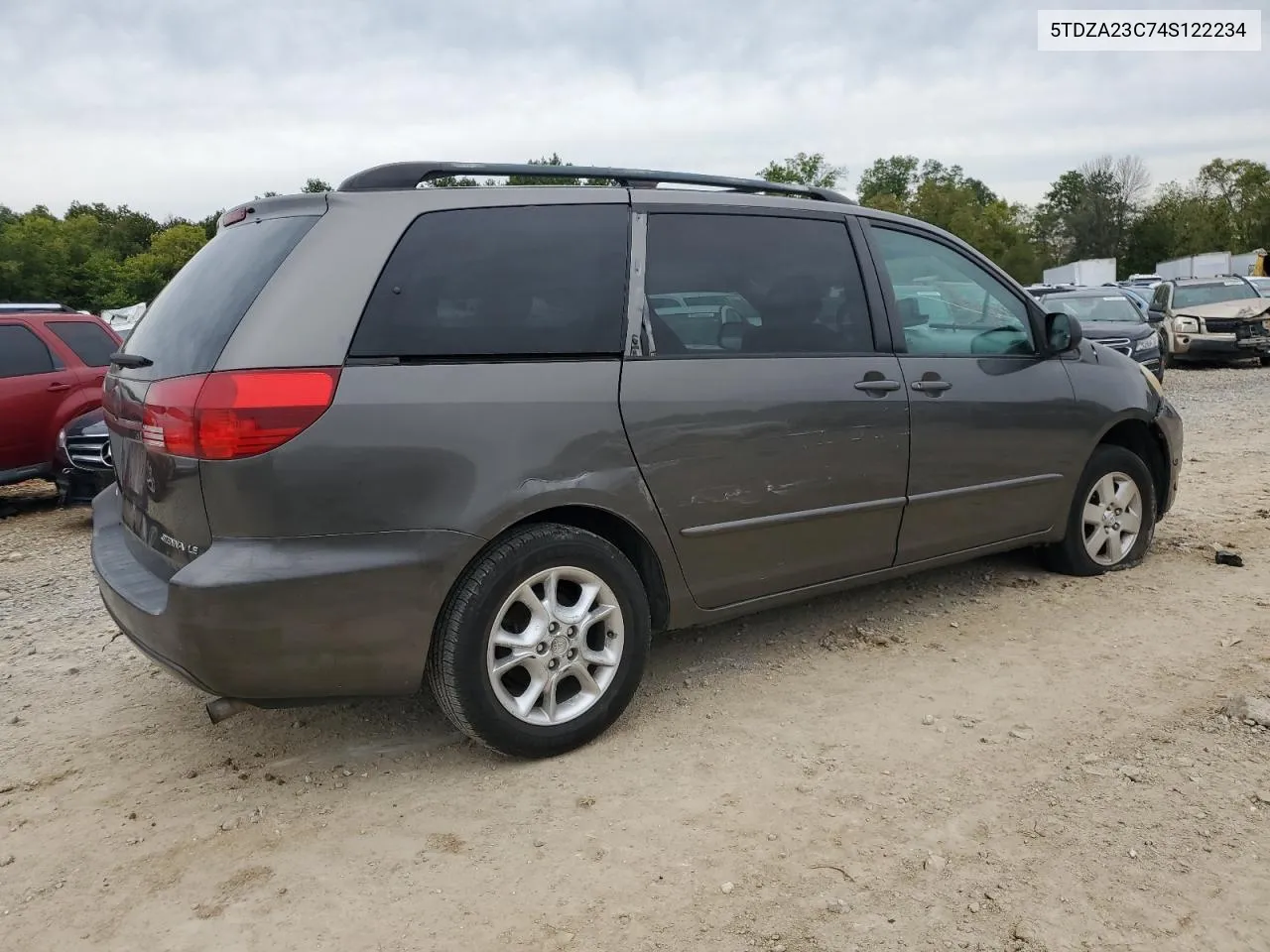 2004 Toyota Sienna Ce VIN: 5TDZA23C74S122234 Lot: 72714524