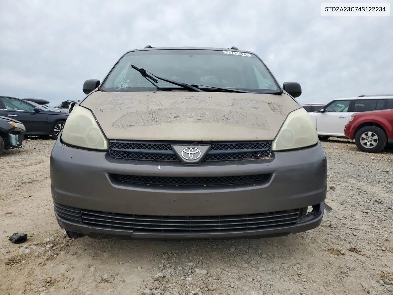 2004 Toyota Sienna Ce VIN: 5TDZA23C74S122234 Lot: 72714524