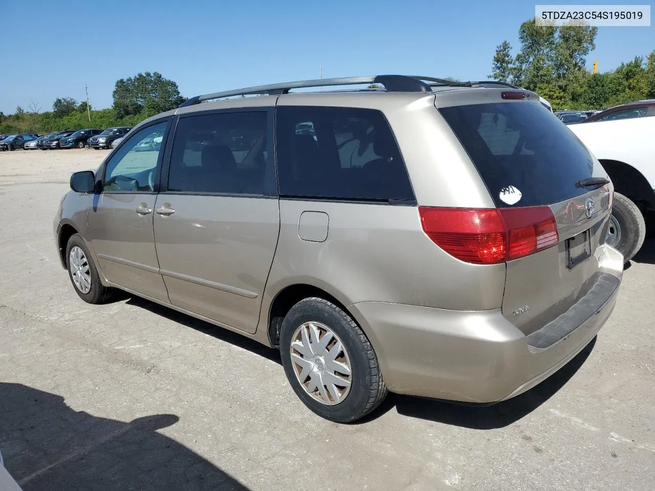 2004 Toyota Sienna Ce VIN: 5TDZA23C54S195019 Lot: 73154334