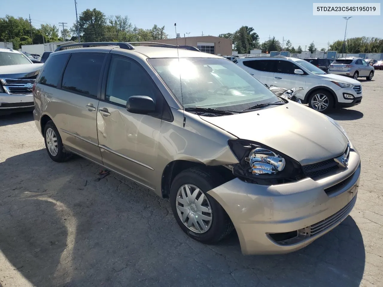 2004 Toyota Sienna Ce VIN: 5TDZA23C54S195019 Lot: 73154334