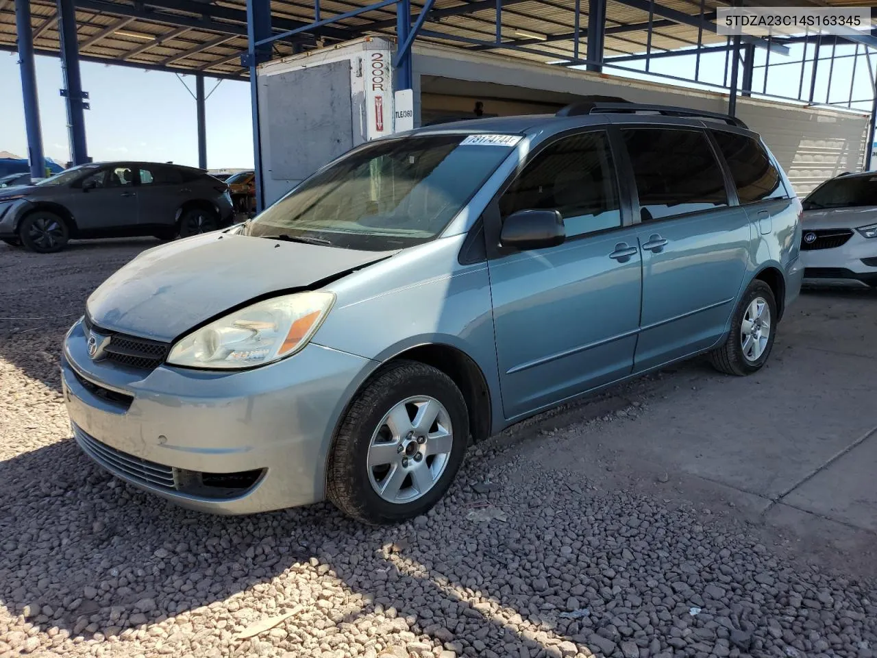 2004 Toyota Sienna Ce VIN: 5TDZA23C14S163345 Lot: 73174744