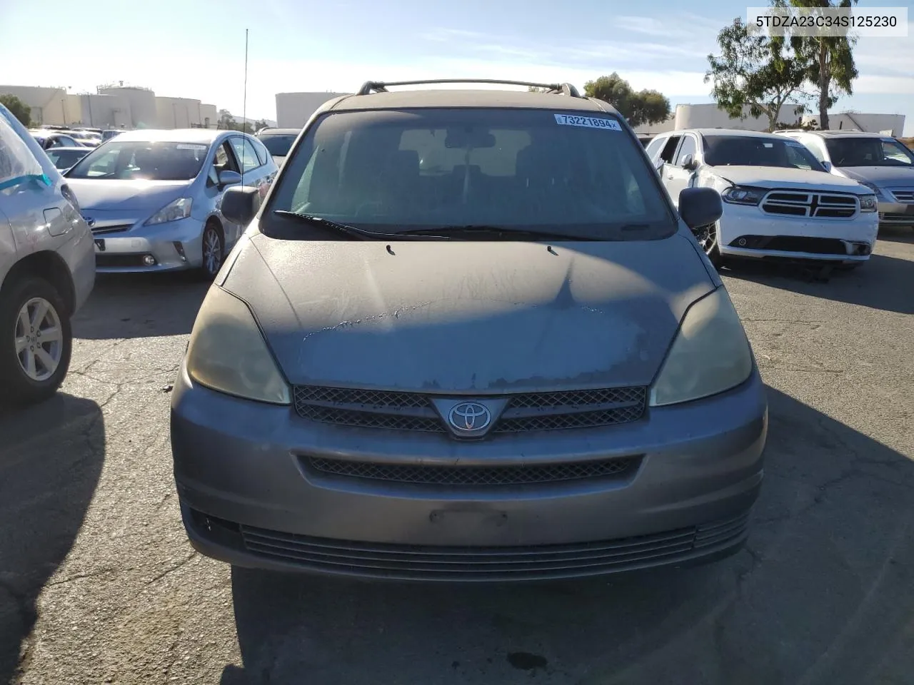 2004 Toyota Sienna Ce VIN: 5TDZA23C34S125230 Lot: 73221894