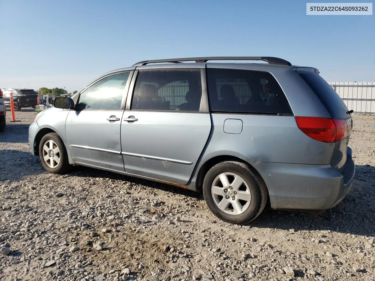 2004 Toyota Sienna Xle VIN: 5TDZA22C64S093262 Lot: 73377834