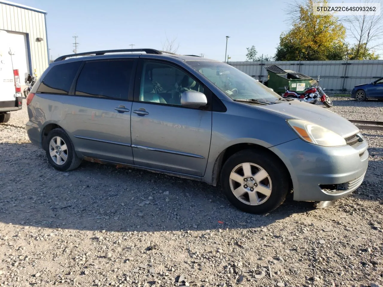 2004 Toyota Sienna Xle VIN: 5TDZA22C64S093262 Lot: 73377834