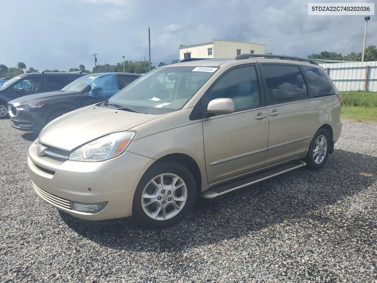 2004 Toyota Sienna Xle VIN: 5TDZA22C74S202036 Lot: 73835564