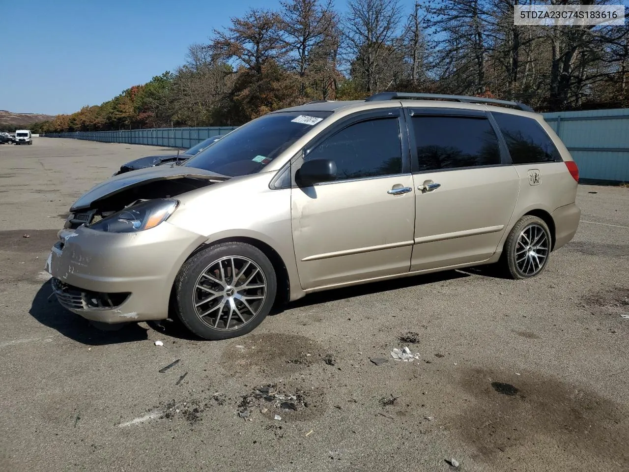 2004 Toyota Sienna Ce VIN: 5TDZA23C74S183616 Lot: 77110874