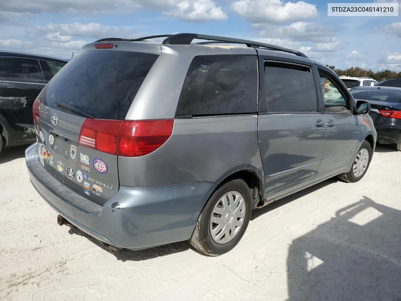 2004 Toyota Sienna Ce VIN: 5TDZA23C04S141210 Lot: 77177634